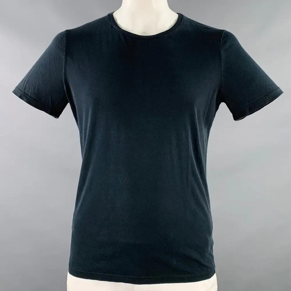 GUCCI Size XL Black Jersey Crew Neck T-shirt